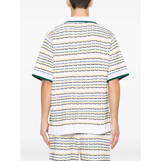 26SS 카사블랑카 반팔 셔츠 SP26 KW 1209 01 MULTI WHITE - CASABLANCA