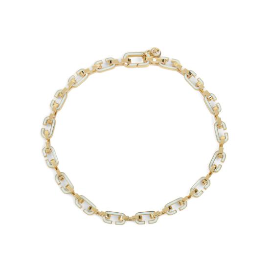 26SS 카사블랑카 네크리스 SP26 JW 323 02 GOPIB GOLD WHITE - CASABLANCA