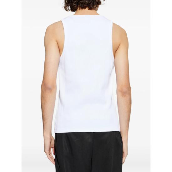 26SS 카사블랑카 민소매 티셔츠 SP26 JTS 057 02 WHITE - CASABLANCA