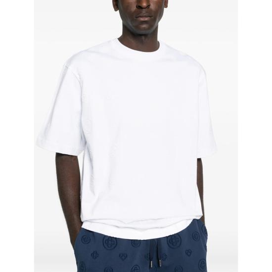 26SS 카사블랑카 반팔 티셔츠 SP26 JTS 044 05 APPMO WHITE - CASABLANCA