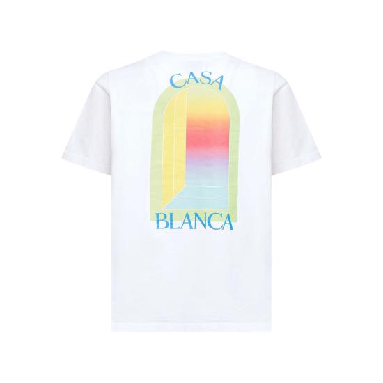 26SS 카사블랑카 반팔 티셔츠 SP26 JTS 001 13 LARCH WHITE - CASABLANCA