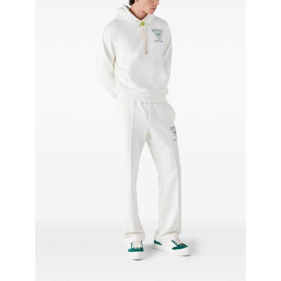 26SS 카사블랑카 후드 티셔츠 SP26 JTP 292 01 TENNI WHITE - CASABLANCA