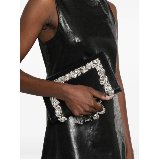 26SS 알렉산더 맥퀸 클러치/파우치 855991 17HNB 1000 BLACK - ALEXANDER MCQUEEN