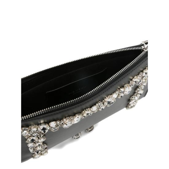 26SS 알렉산더 맥퀸 클러치/파우치 855991 17HNB 1000 BLACK - ALEXANDER MCQUEEN