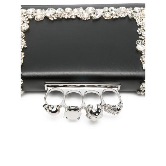 26SS 알렉산더 맥퀸 클러치/파우치 855991 17HNB 1000 BLACK - ALEXANDER MCQUEEN