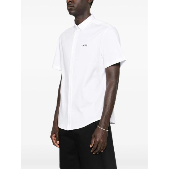 26SS 보스 반팔 셔츠 50555951 100 WHITE - BOSS