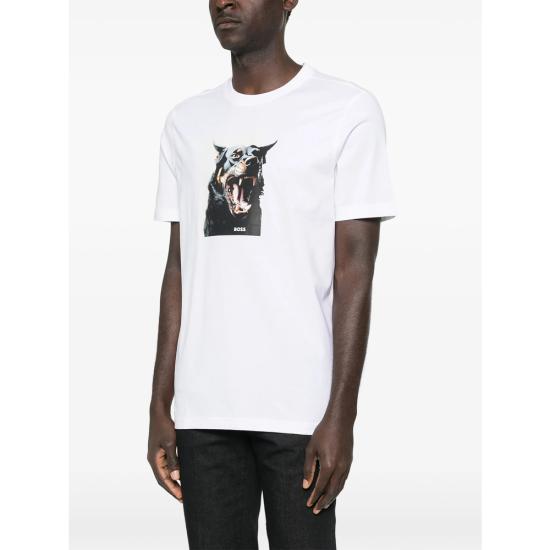 26SS 보스 반팔 티셔츠 50558965 100 WHITE - BOSS