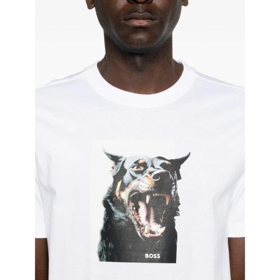 26SS 보스 반팔 티셔츠 50558965 100 WHITE - BOSS