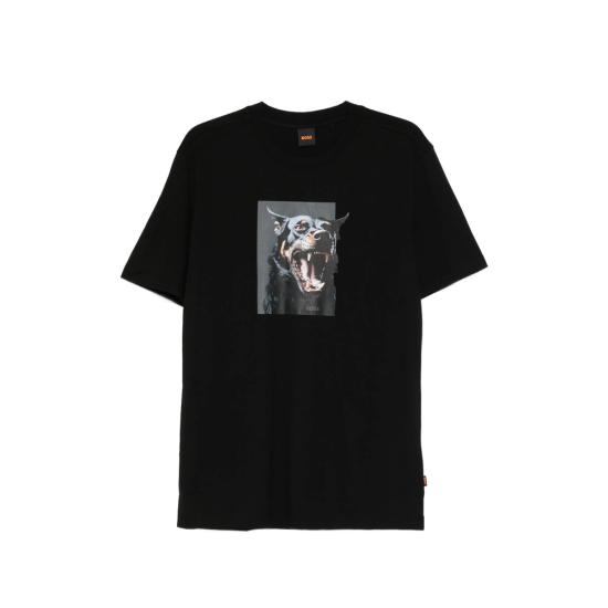 26SS 보스 반팔 티셔츠 50558965 001 BLACK