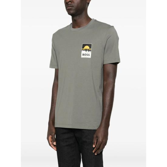 26SS 보스 반팔 티셔츠 50556023 076 GREY - BOSS