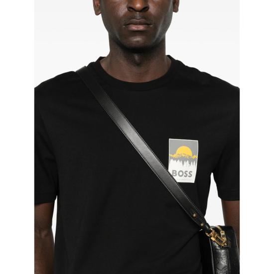 26SS 보스 반팔 티셔츠 50556023 001 BLACK - BOSS