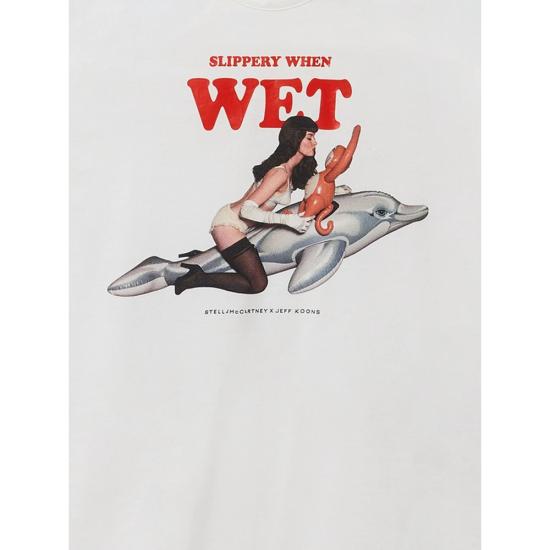 26SS 스텔라 맥카트니 민소매 티셔츠 6J0443 3SQA31 9000 WHITE RED - STELLA MCCARTNEY