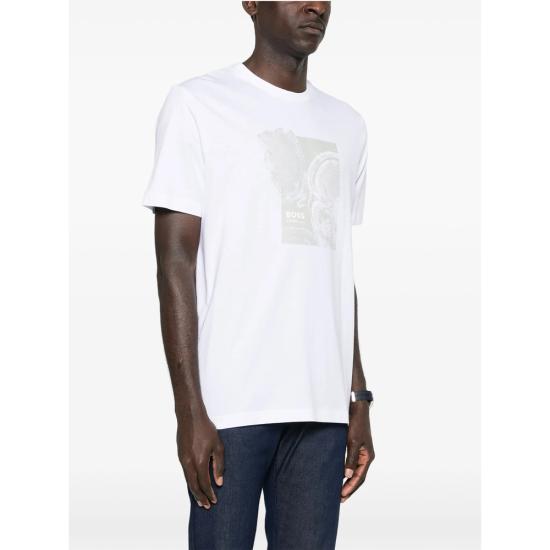 26SS 보스 반팔 티셔츠 50556007 100 WHITE - BOSS