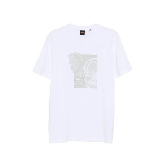 26SS 보스 반팔 티셔츠 50556007 100 WHITE