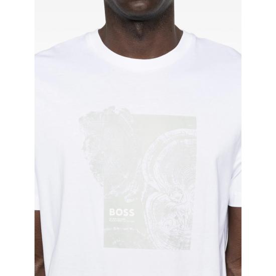 26SS 보스 반팔 티셔츠 50556007 100 WHITE - BOSS