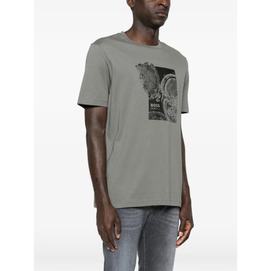 26SS 보스 반팔 티셔츠 50556007 076 GREY - BOSS