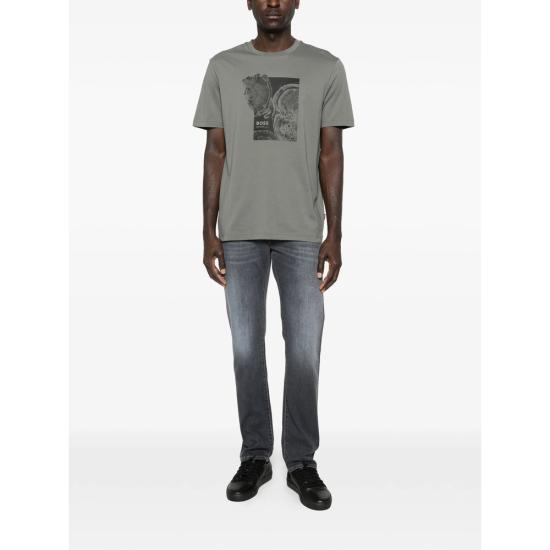 26SS 보스 반팔 티셔츠 50556007 076 GREY - BOSS