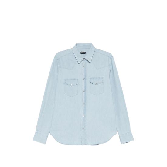 26SS 톰포드 데님 셔츠 FMC315 HDS001 UAN BLUE