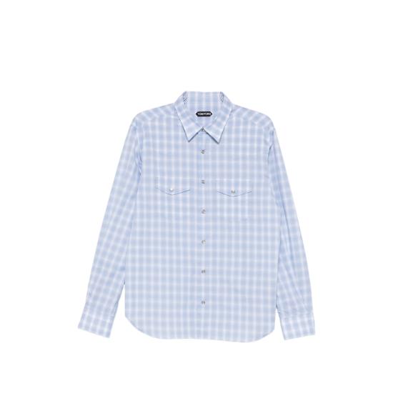 26SS 톰포드 긴팔 셔츠 FMC312 HDS001 WUA BLUE WHITE