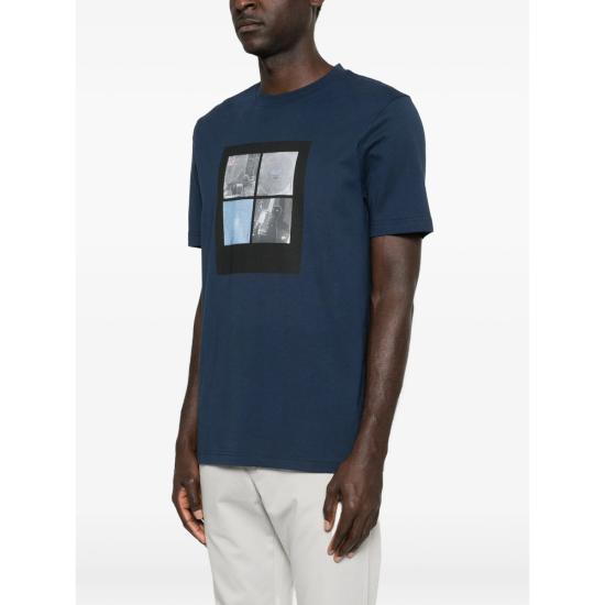 26SS 보스 반팔 티셔츠 50556024 464 BLUE - BOSS