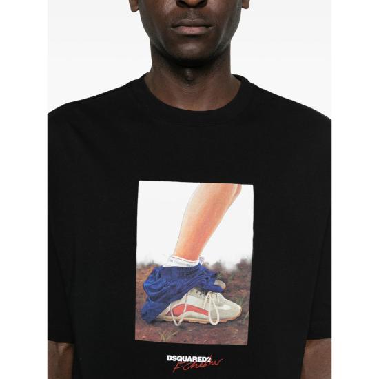 26SS 디스퀘어드2 반팔 티셔츠 D20033 S71GD1654 900 BLACK - DSQUARED2