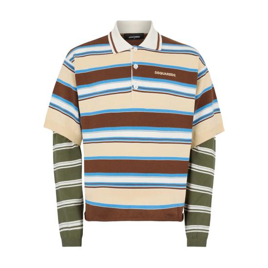 26SS 디스퀘어드2 폴로 티셔츠 D13190 S74HA1595 962 NEUTRALS