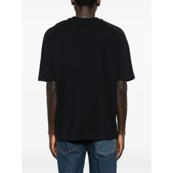 26SS 엠포리오 아르마니 반팔 티셔츠 AF13715 EM005247 UB118 BLACK - EMPORIO ARMANI