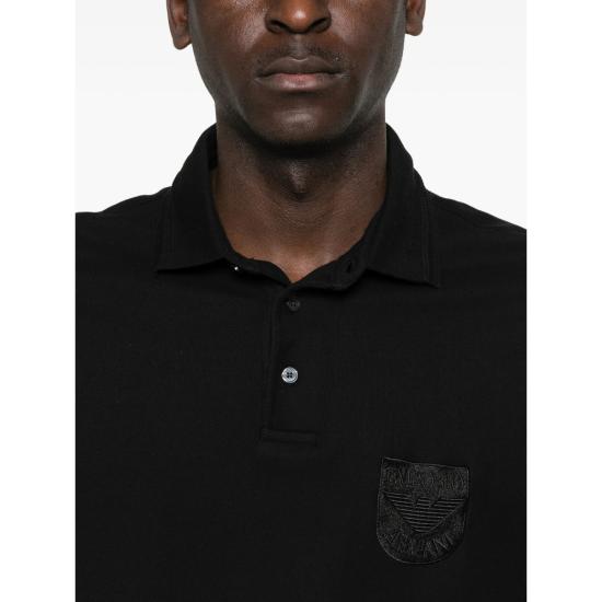 26SS 엠포리오 아르마니 폴로 티셔츠 AF10497 EM005363 UC001 BLACK - EMPORIO ARMANI