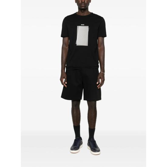 26SS 보스 폴로 티셔츠 50555845 960 BLACK WHITE - BOSS