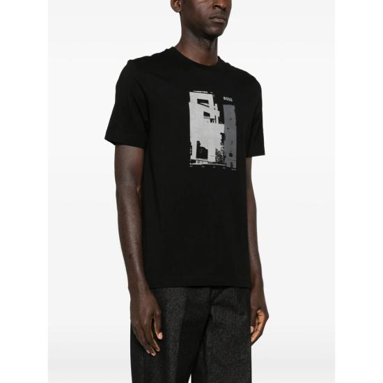 26SS 보스 반팔 티셔츠 50556007 001 BLACK - BOSS