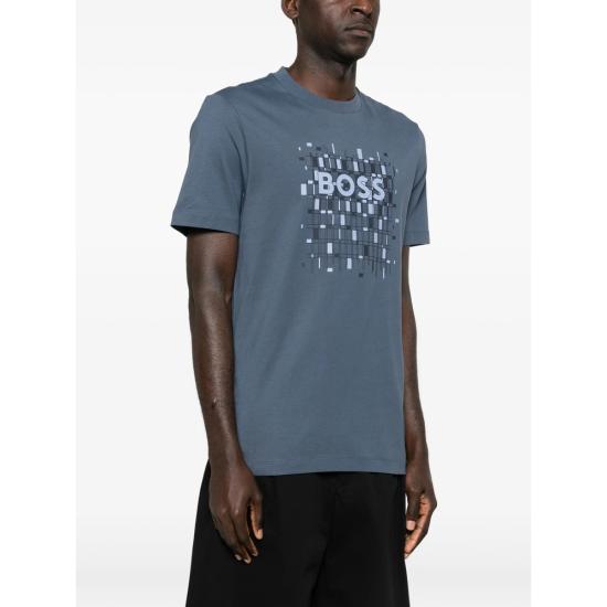 26SS 보스 반팔 티셔츠 50555799 468 BLUE - BOSS
