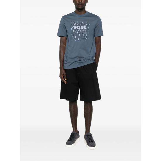26SS 보스 반팔 티셔츠 50555799 468 BLUE - BOSS