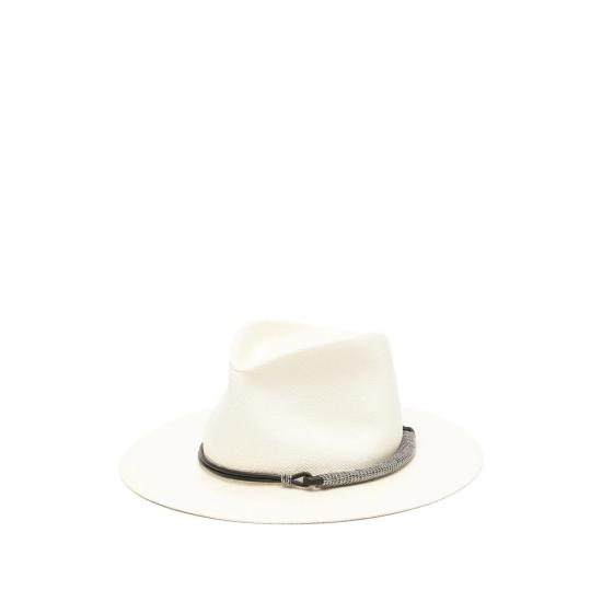 26SS 브루넬로 쿠치넬리 모자 MCAP90036 CUQ56 NEUTRALS