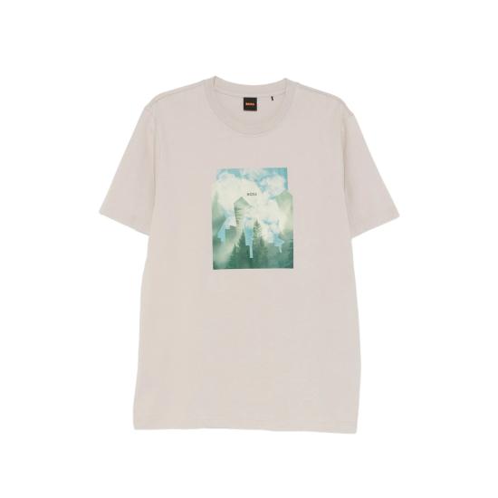 26SS 보스 반팔 티셔츠 50556024 070 NEUTRALS