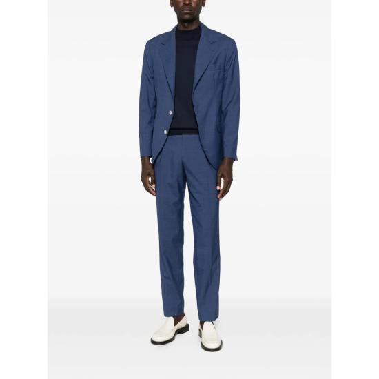 26SS 브루넬로 쿠치넬리 반팔 티셔츠 M29800104 CW425 BLUE - BRUNELLO CUCINELLI