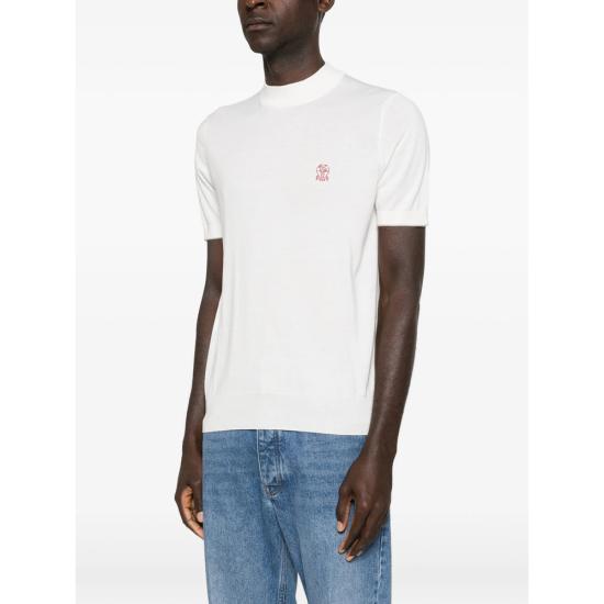 26SS 브루넬로 쿠치넬리 반팔 티셔츠 M29800104 CON63 WHITE - BRUNELLO CUCINELLI