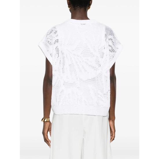 26SS 브루넬로 쿠치넬리 대즐링 워터 릴리 티셔츠 MDT771010 C159 WHITE - BRUNELLO CUCINELLI