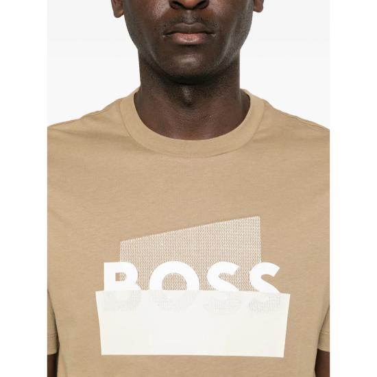 26SS 보스 반팔 티셔츠 50555799 252 NEUTRALS - BOSS