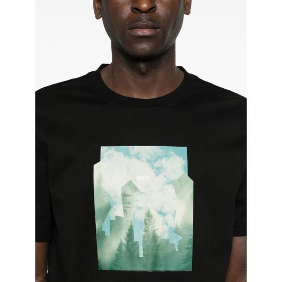 26SS 보스 반팔 티셔츠 50556024 001 BLACK - BOSS