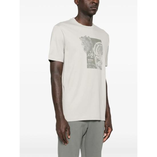 26SS 보스 반팔 티셔츠 50556007 070 NEUTRALS - BOSS