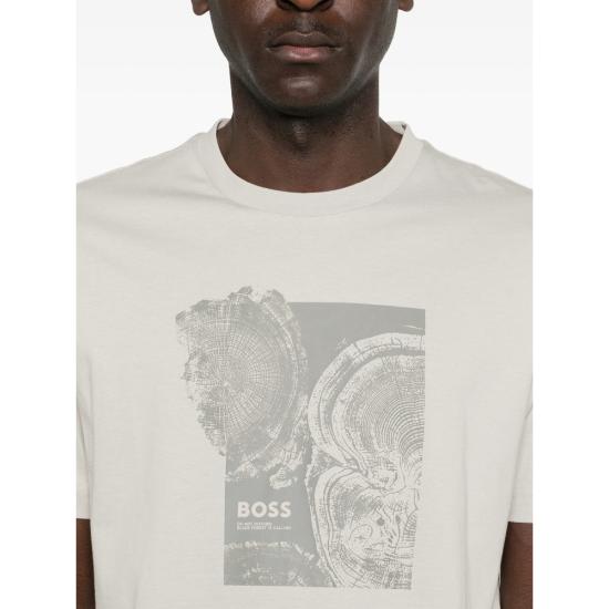26SS 보스 반팔 티셔츠 50556007 070 NEUTRALS - BOSS