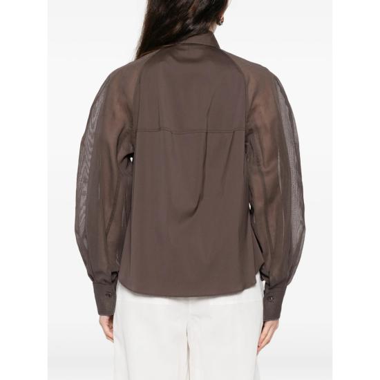 26SS 브루넬로 쿠치넬리 셔츠 M0091MO516 C8589 BROWN - BRUNELLO CUCINELLI