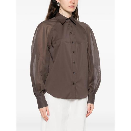 26SS 브루넬로 쿠치넬리 셔츠 M0091MO516 C8589 BROWN - BRUNELLO CUCINELLI