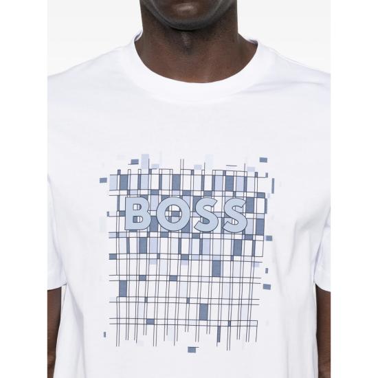 26SS 보스 반팔 티셔츠 50555799 100 WHITE - BOSS