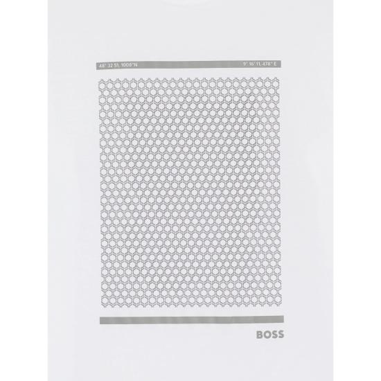 26SS 보스 반팔 티셔츠 50554333 100 WHITE - BOSS