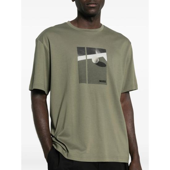 26SS 보스 반팔 티셔츠 50554365 257 GREEN - BOSS