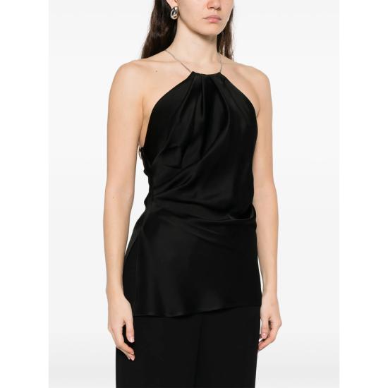 26SS 빅토리아 베컴 민소매 티셔츠 1126WTP007094A BLACK - VICTORIA BECKHAM