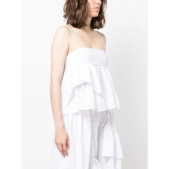 26SS 세실리아 반센 민소매 티셔츠 RTW11007 BEA WHITE - CECILIE BAHNSEN