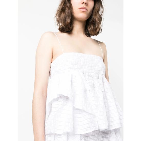 26SS 세실리아 반센 민소매 티셔츠 RTW11007 BEA WHITE - CECILIE BAHNSEN