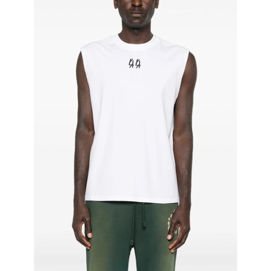 26SS 44레이블 민소매 티셔츠 B0030654 FA706 P764 WHITE - 44 LABEL